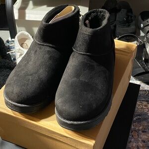 Women’s Black Suede Ankle Boots